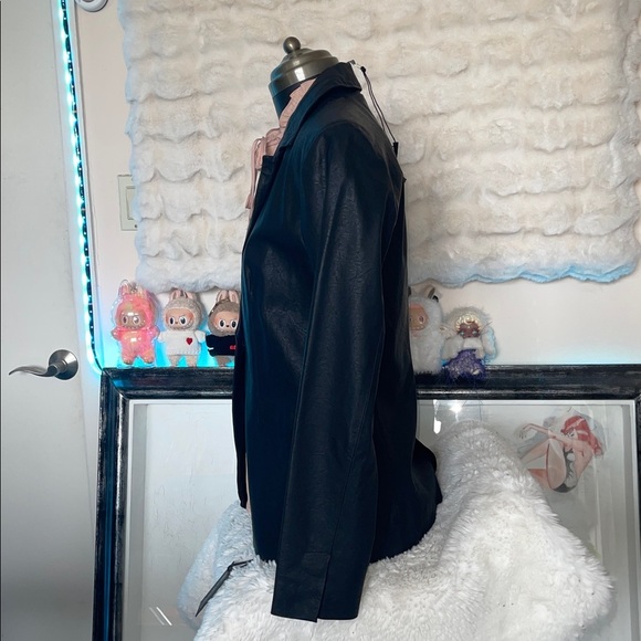 Blank NYC Black faux leather  and peach pink jones New York blouse bundle of 2 - Picture 4 of 12